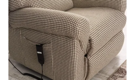 Kazkoni Sallanan Motorlu Masajlı TV Baba Koltuğu - Keten Kumaş, Tv Koltuğu tv izleme