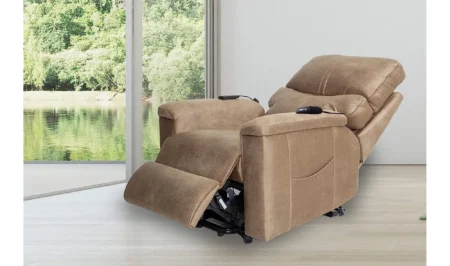 Cappo Bej Tek Motor Masajlı Tv Baba Koltuğu Tv Koltuğu tv izleme