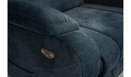 Zaranni Lacivert Krem Motorlu Masajlı TV Koltuğu Sinema Koltuğu ev sineması