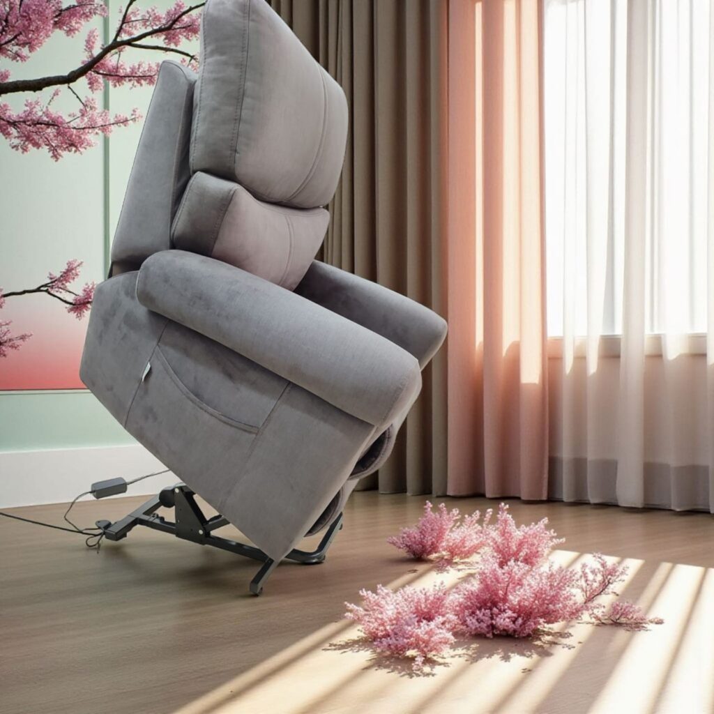 Zaranni gri liftli hasta koltuğu ürün görseli