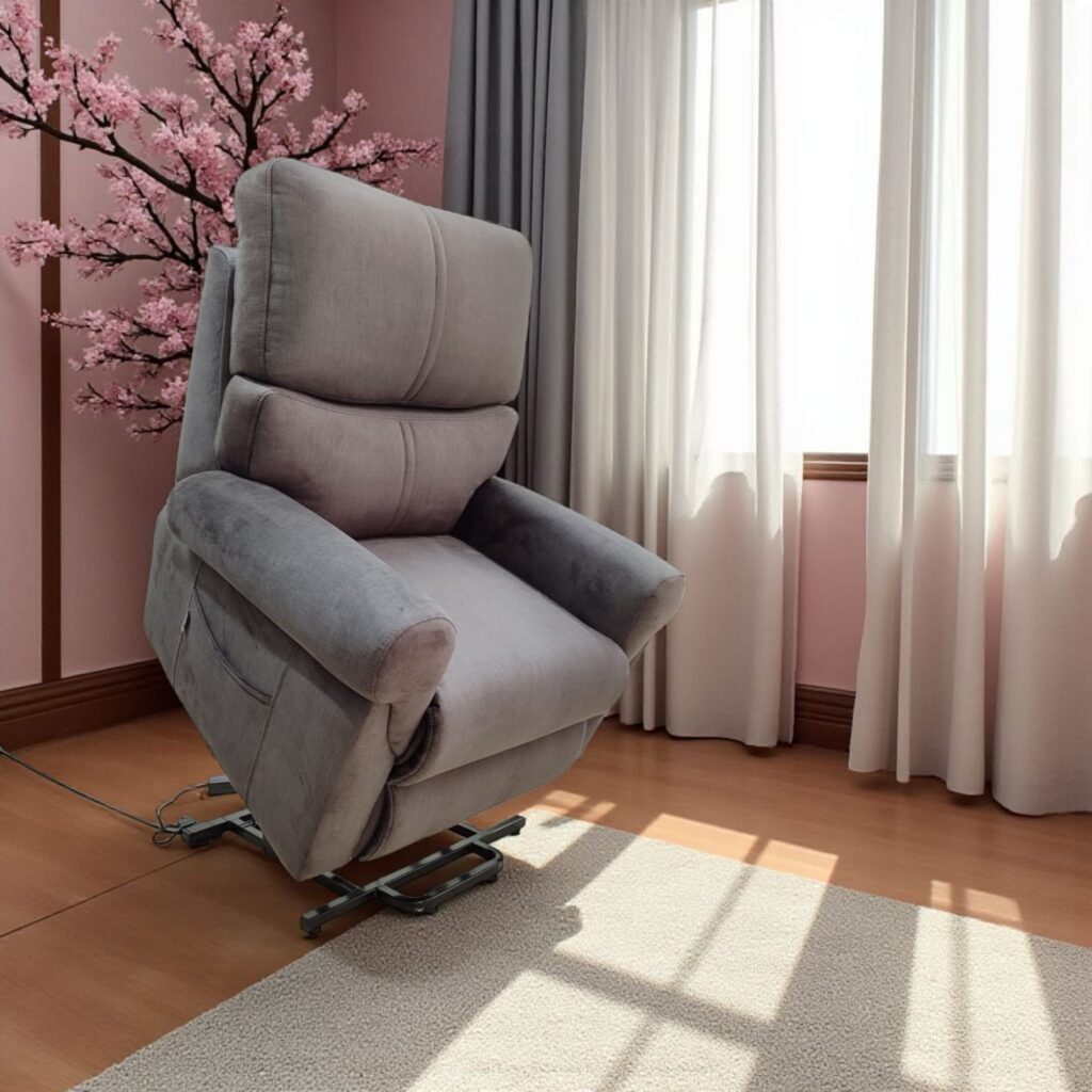 Zaranni gri liftli hasta koltuğu ürün görseli