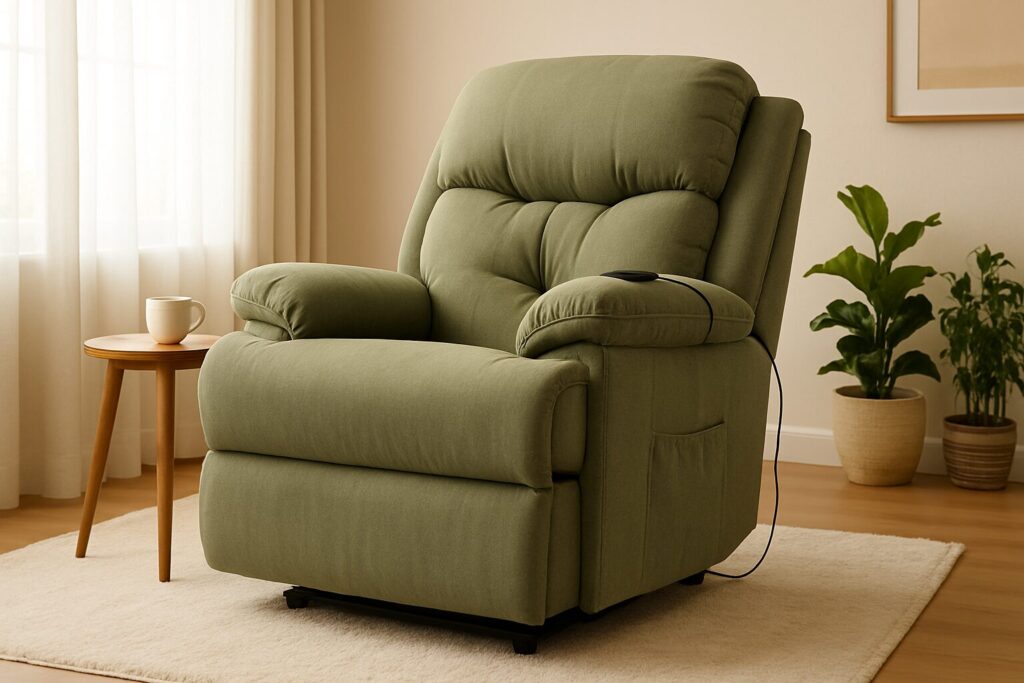 Zaranni yeşil liftli hasta koltuğu ürün görseli