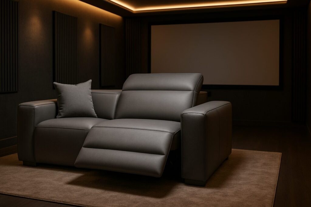 Zaranni Pluss İkili Motorlu Ara Modüllü Sinema Koltuğu - Usp Kumandalı Konforlu Sinema Koltuğu ev sineması