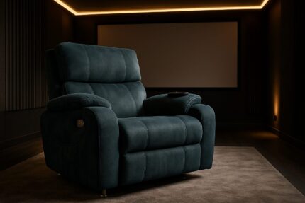 Zaranni motorlu masajlı TV koltuğu ön görünüm ürün görseli