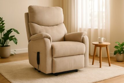 Zaranni Premium motorlu 2 motorlu hasta koltuğu ön görünüm ürün görseli