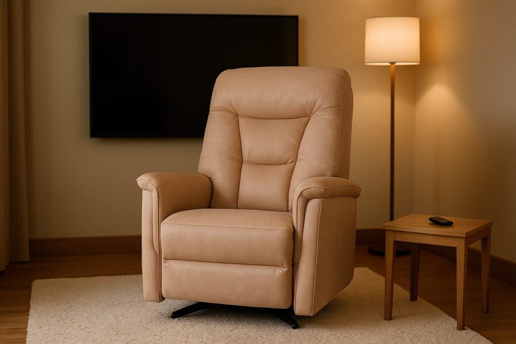 Zaranni Premium motorlu 2 motorlu TV koltuğu ön görünüm ürün görseli