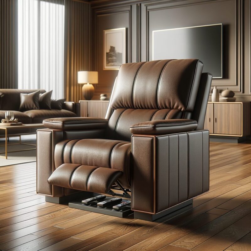 Kaliteli TV koltuğu, modern salonda; ayak uzatma, baş ve bel desteği, bardaklıkla üst düzey konfor.